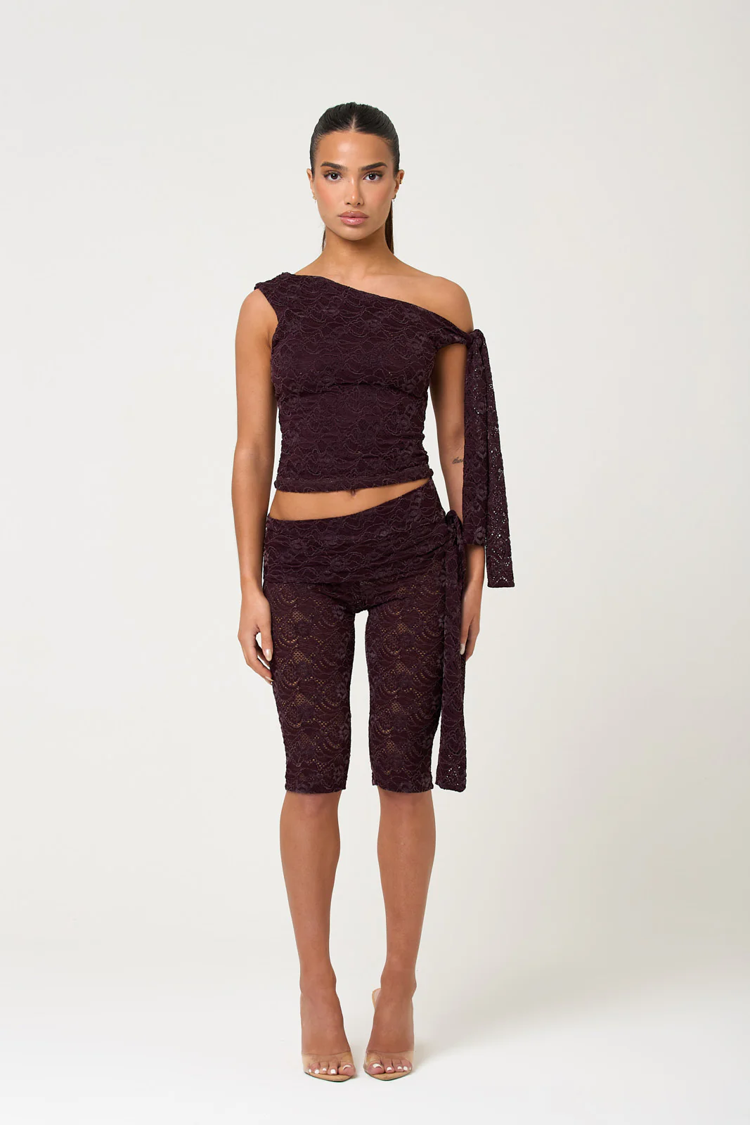 The roselle lace top - plum - Image 2