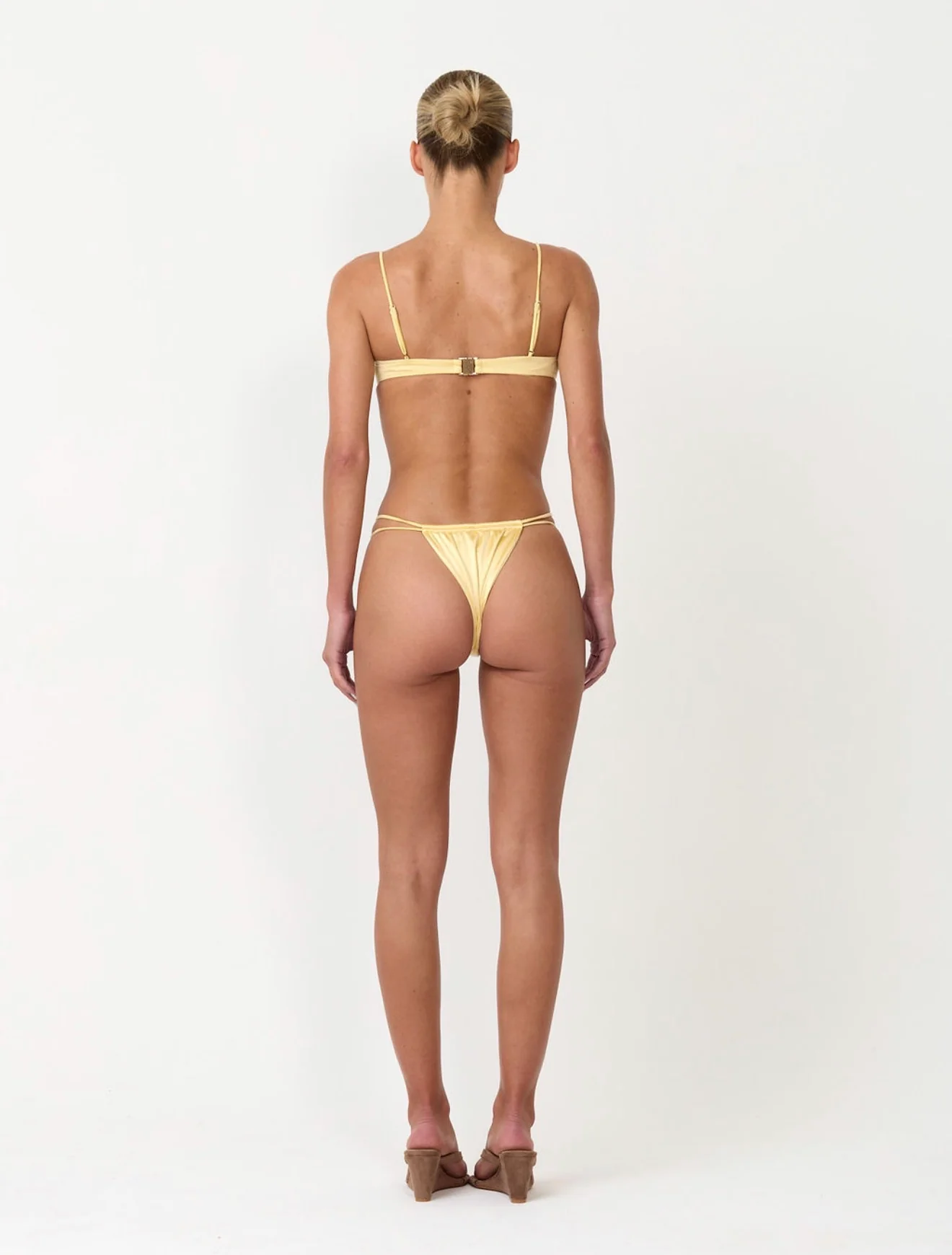The satin bikini bottoms - lemon - Image 7